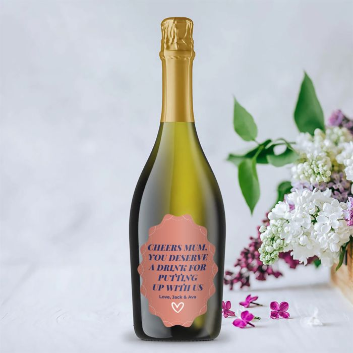 Prosecco with personalised label | Firebox