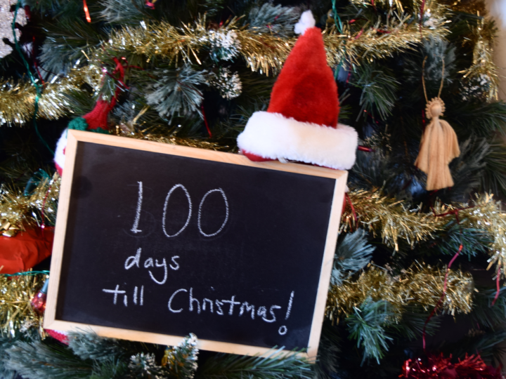 100 days until christmas