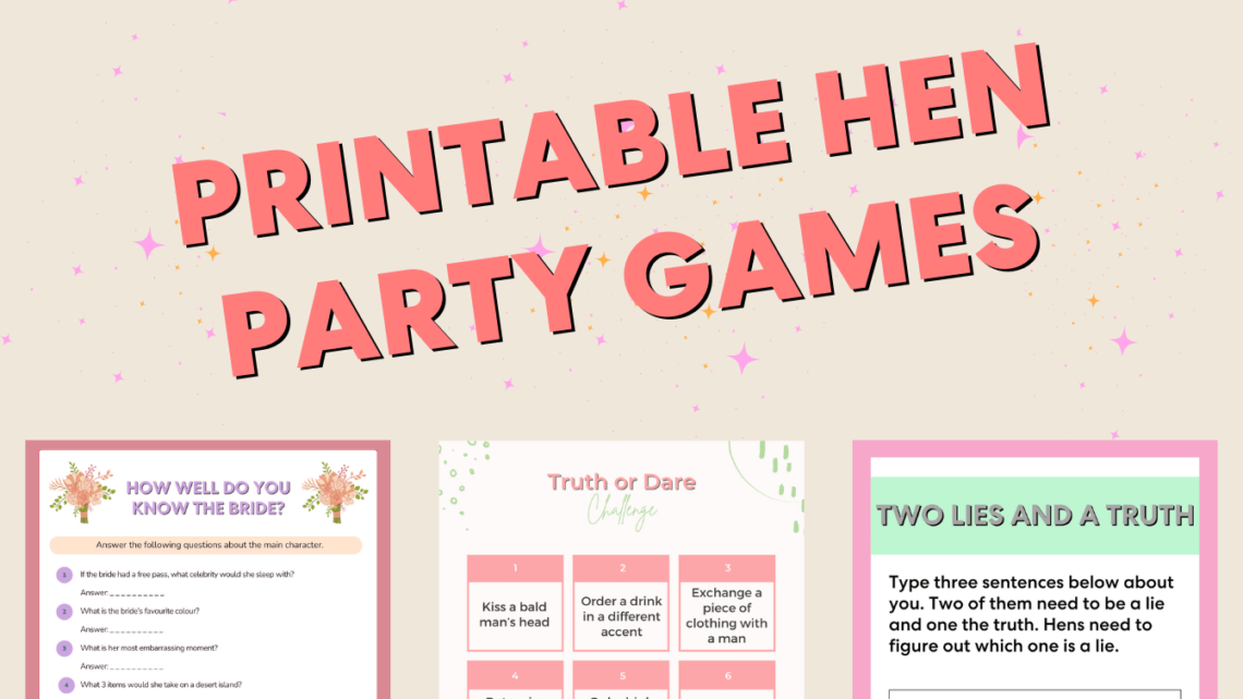 Printable Hen Party Games
