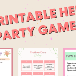 Printable Hen Party Games