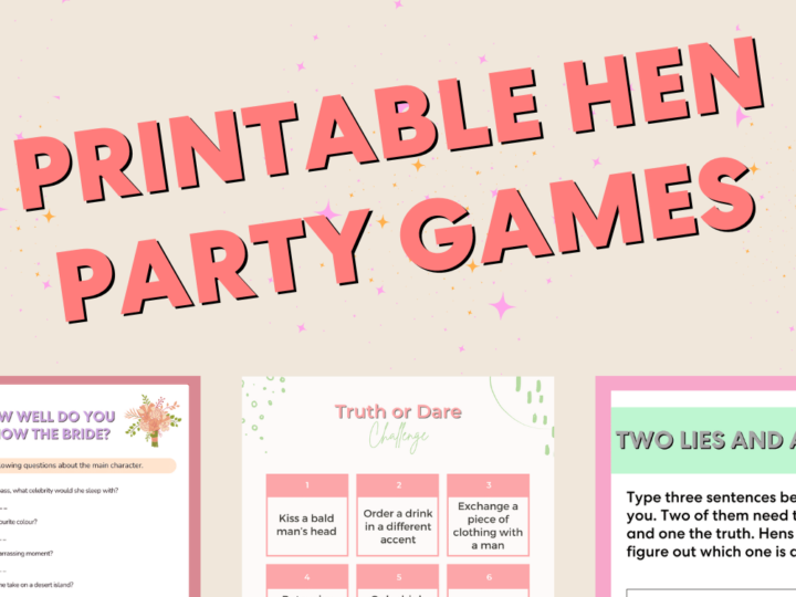 Printable Hen Party Games