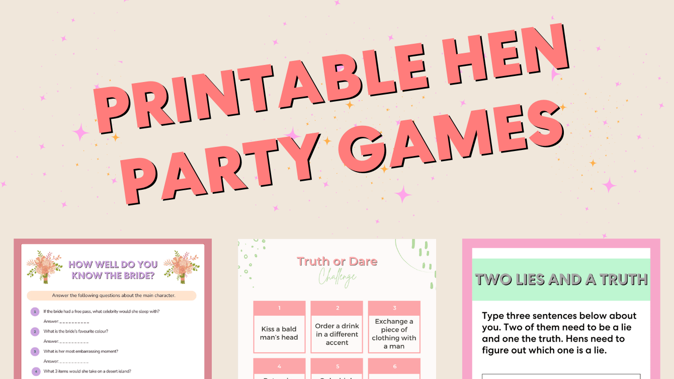 Printable Hen Party Games: Let The Shenanigans Begin!