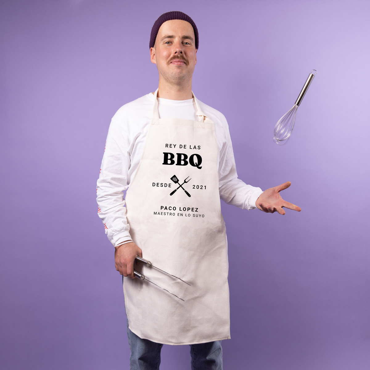 añadir nombre Chef esencial Bib Delantal Personalizado Bienvenido A Bbq & Grill Delantal 
