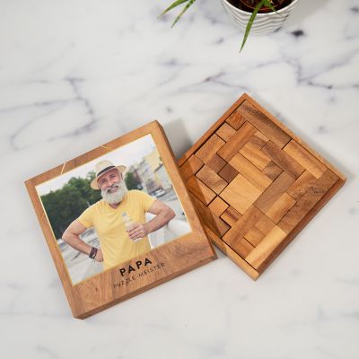 Puzzle de madera personalizado con foto y texto - Design