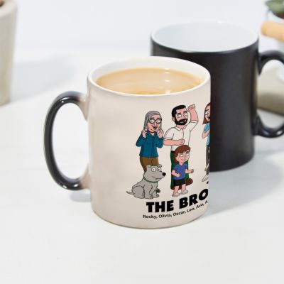 Personalised Family Cartoon Mug