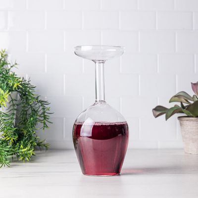 Upside Down Wine Glass - Single
