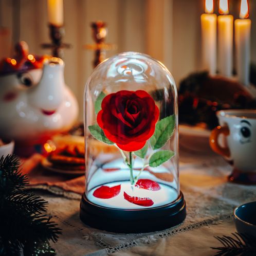 Beauty and the Beast - Enchanted Rose Lamp