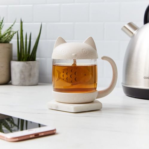 Cat Loose Leaf Tea Mug