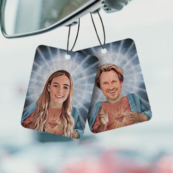 Personalised Saint Yourself Air Fresheners - Set of 2