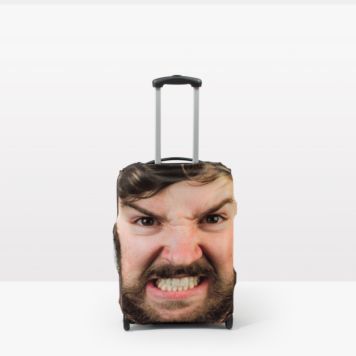 Head Case™ - Personalised Suitcase Cover - Big Face M (Cases 64-76cm tall)