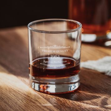 Personalised Year Whiskey Glass