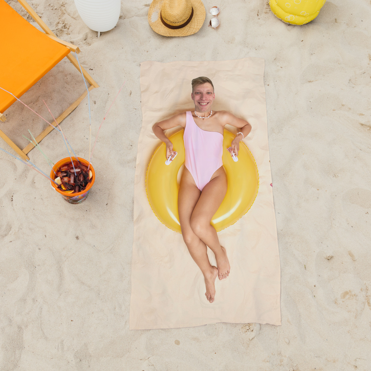 Beach Bod Personalised Beach Towel