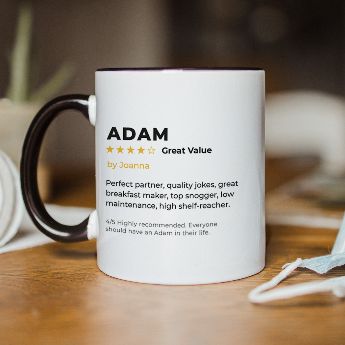 Personalised Mug with Star Rating