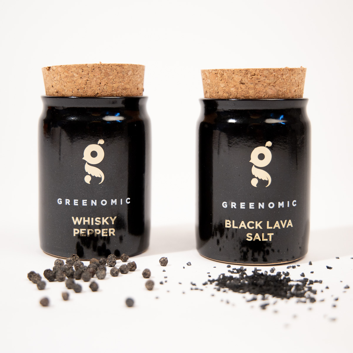 Black Lava Salt and Whisky Pepper