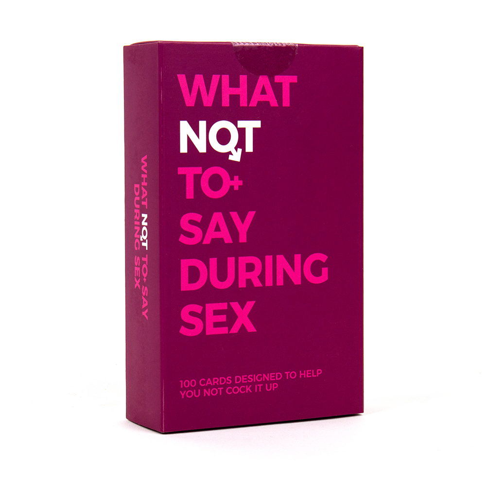 What Not To Say During Sex 