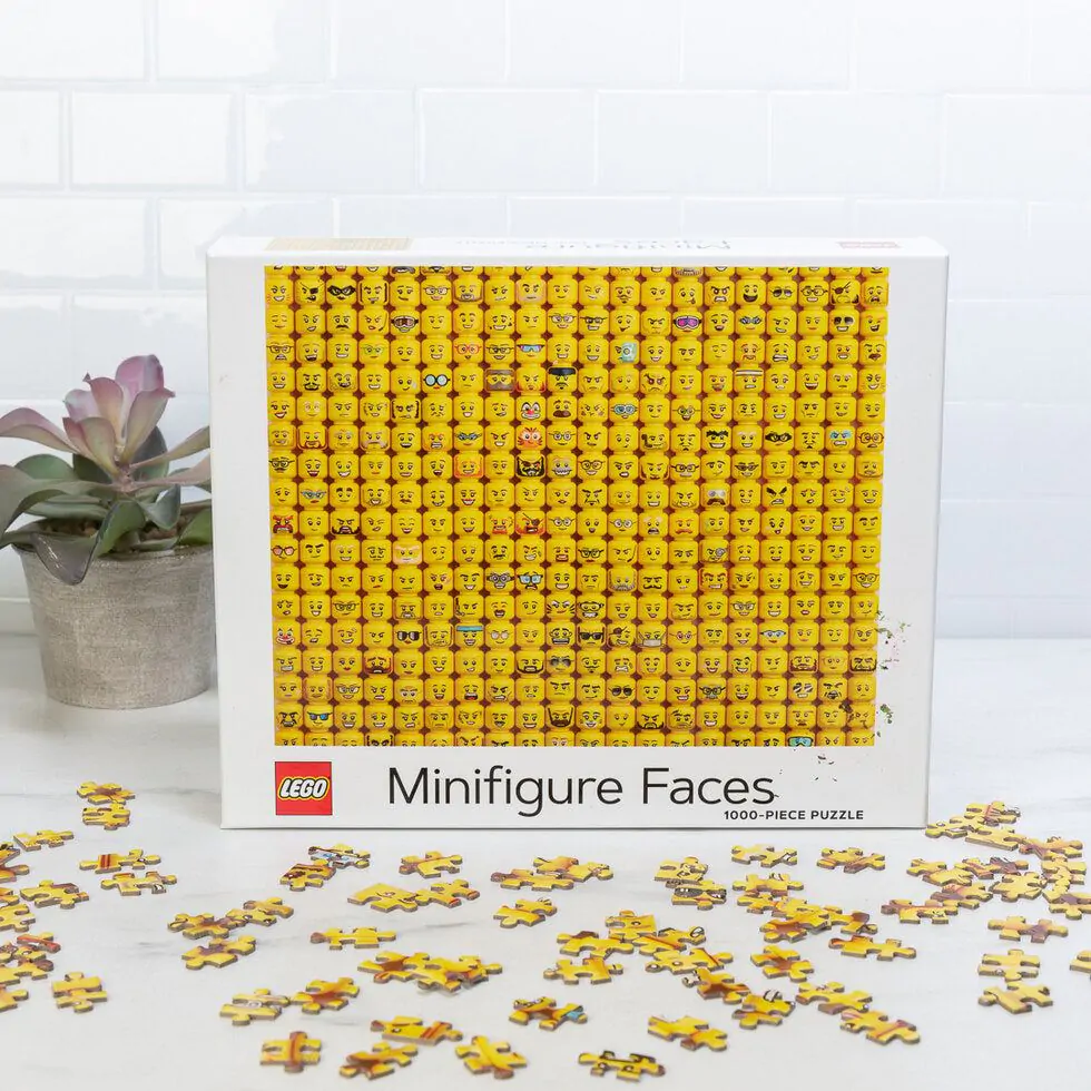 Lego puzzle best sale minifigure faces