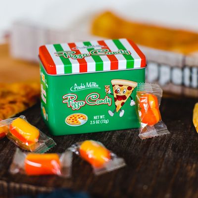 Pizza Flavoured Candy in a Tin