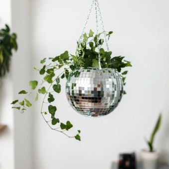 Disco Ball Hanging Planter - 8-inch