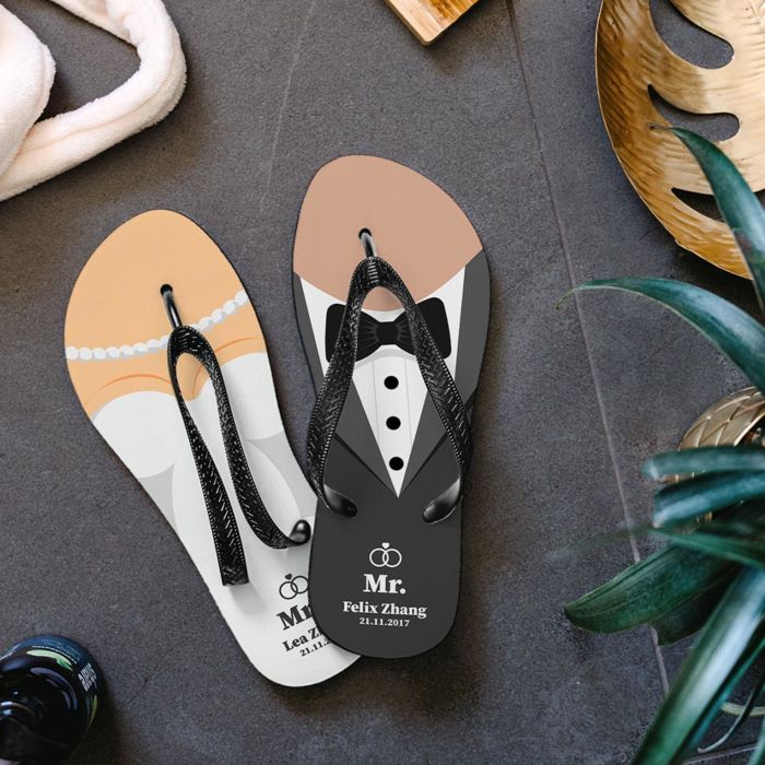 Personalised Wedding Flip Flops
