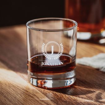 Personalised Monogram Whisky Glass