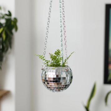 Disco Ball Hanging Planter - 4-inch