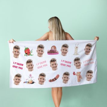 Personalised Love Towel - Design