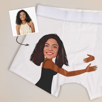 Personalised Face and Message Boxers - Design
