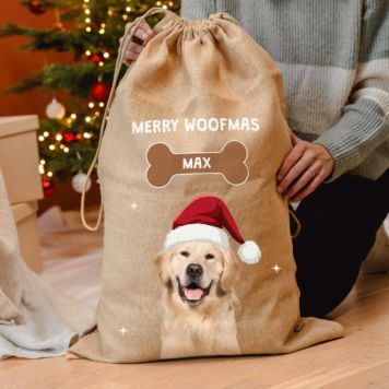 Personalised Christmas Sack with Pet - Design