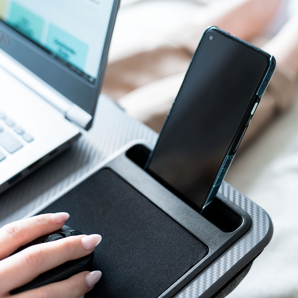 Laptop Pad with Smartphone Holder
