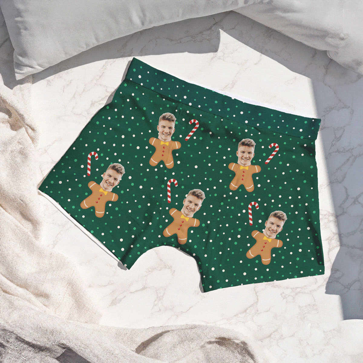 Personalised Christmas Character Boxers