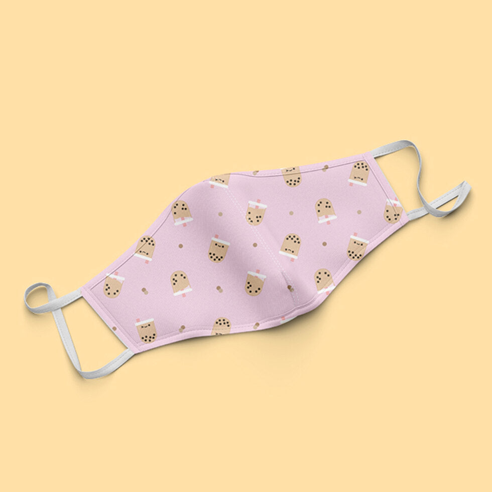 Pearl Boba Tea Reusable Face Mask