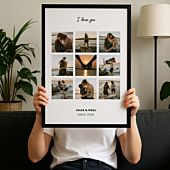 Personalised Text and Photo Collage Poster