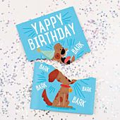 Endless Dog Bark Birthday Card with Glitter – Prank Card
