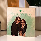 Personalised Cartoon Wooden Block