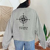 Personalised Compass Sweatshirt