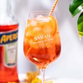 Personalised Aperol Spritz Logo Glass - Design