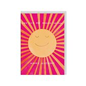 Run Around the Sun Birthday Card
