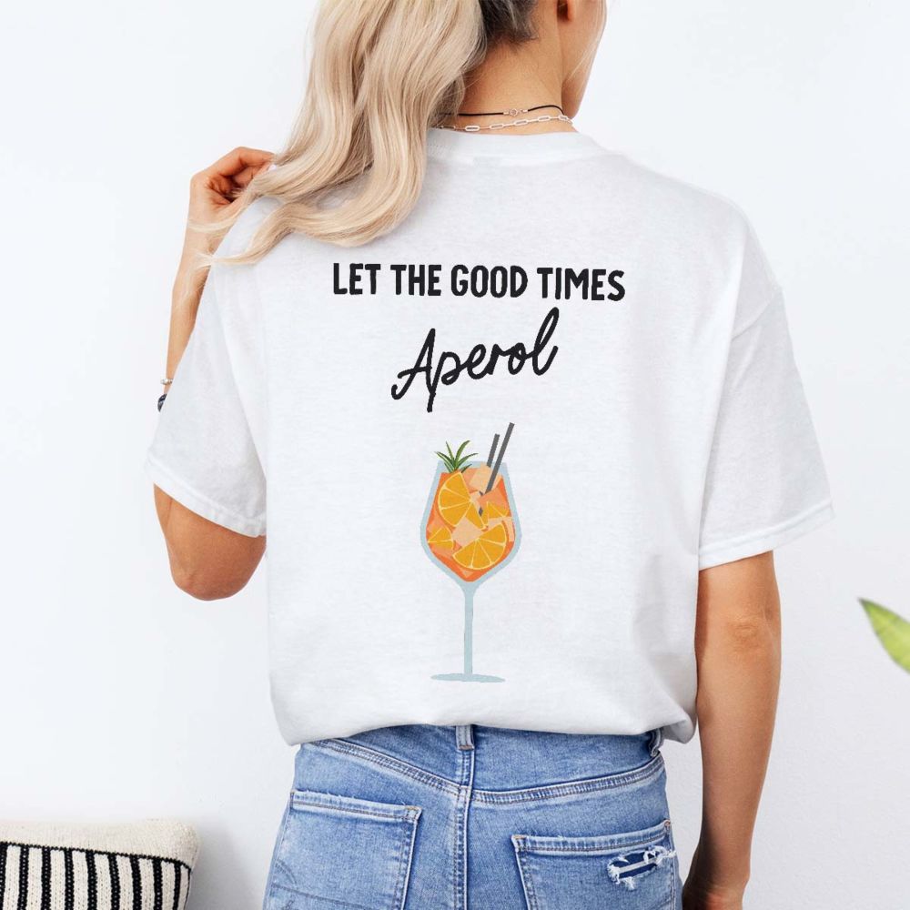 Personalised Aperol Glass T-Shirt