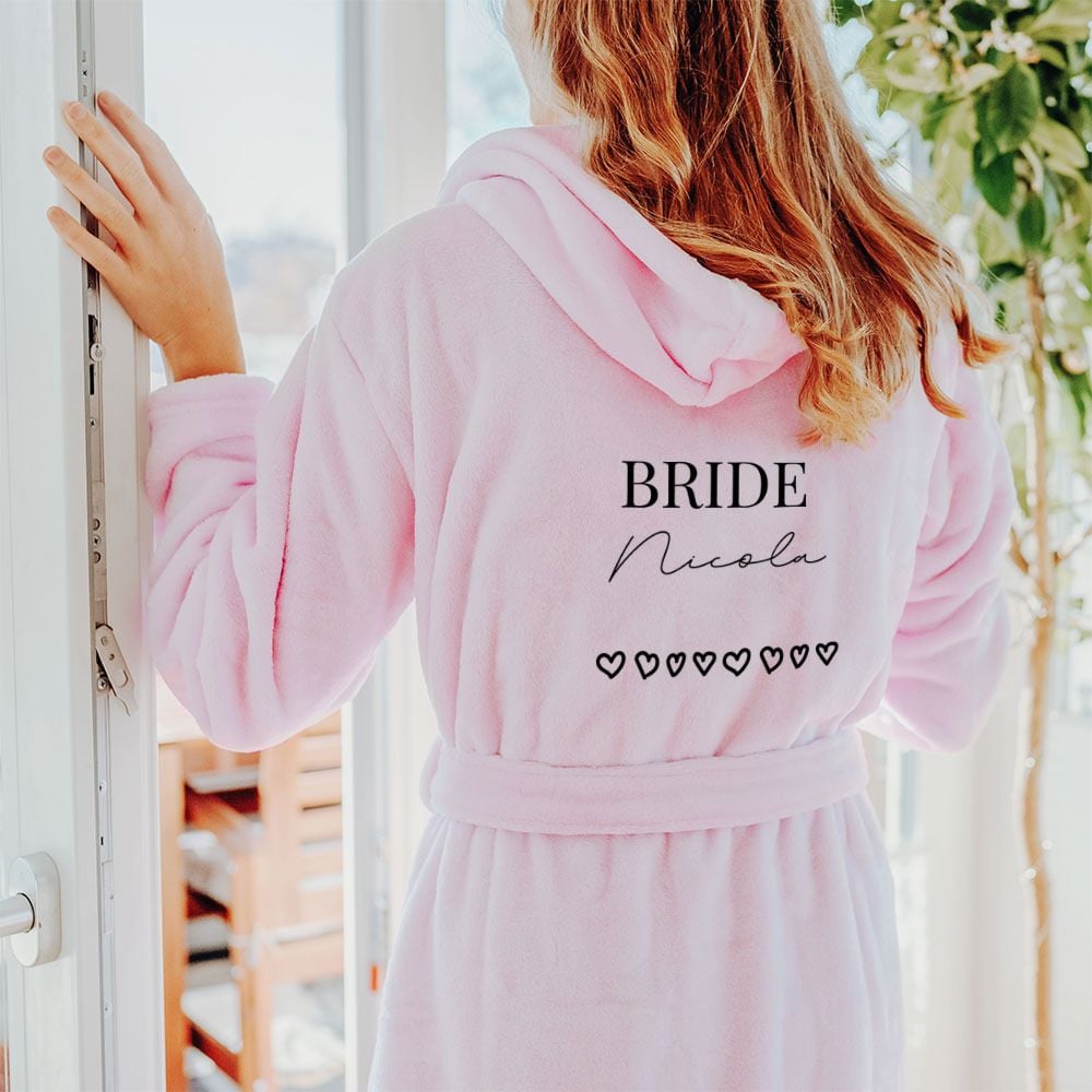 Personalised Bathrobe with Message & Symbol