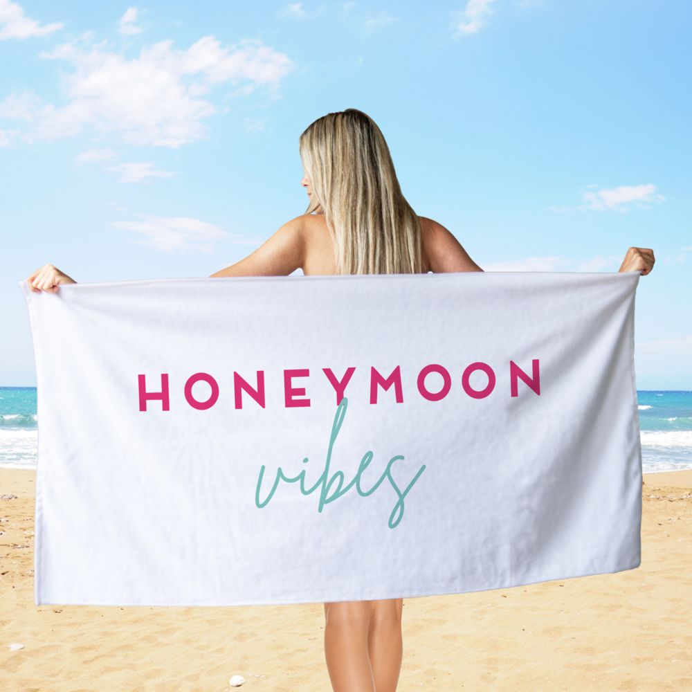 Personalised Towel with Border Designs