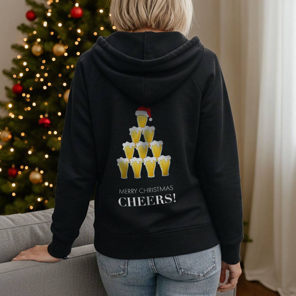 Personalised Beer Christmas Hoodie