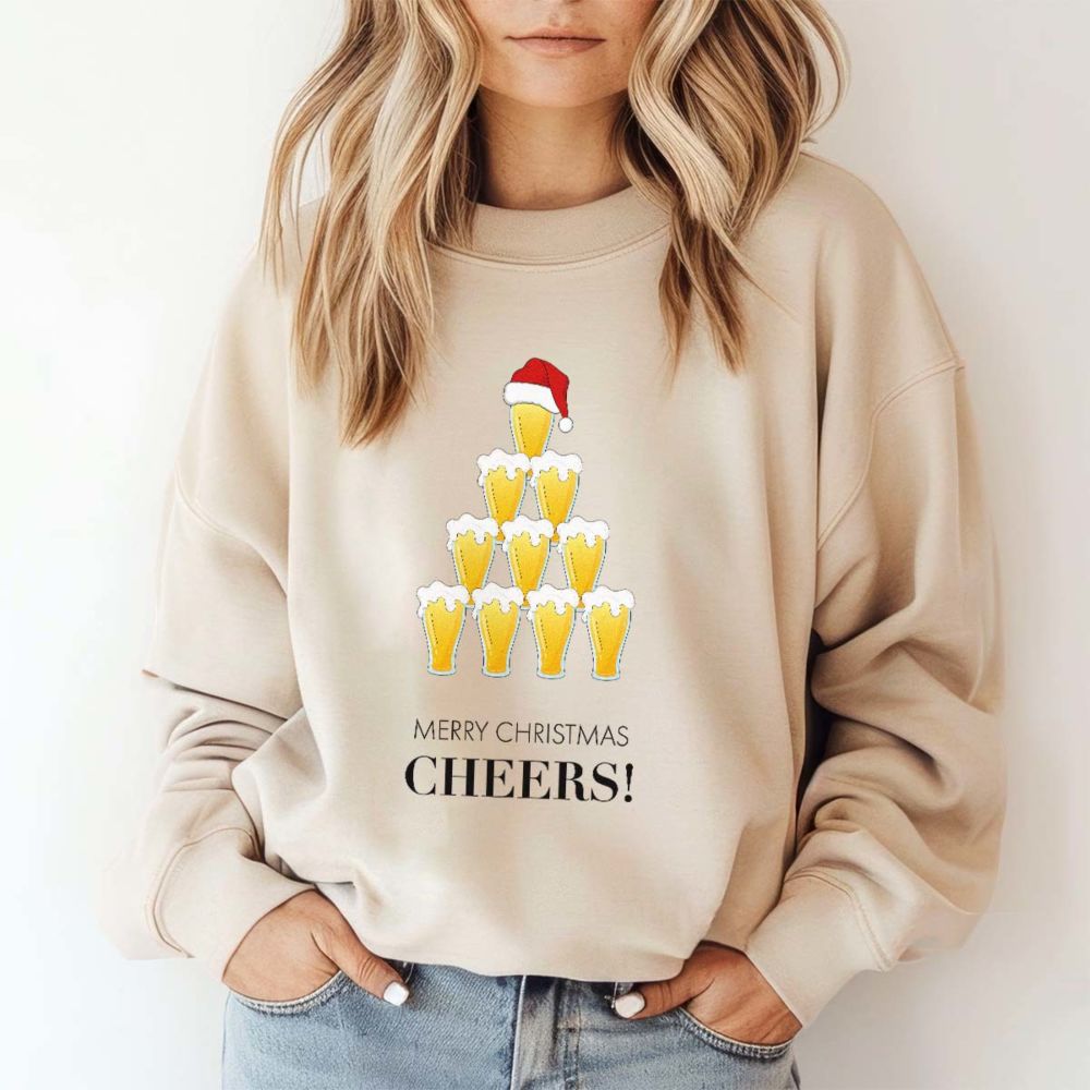 Personalised Beer Christmas Sweatshirt