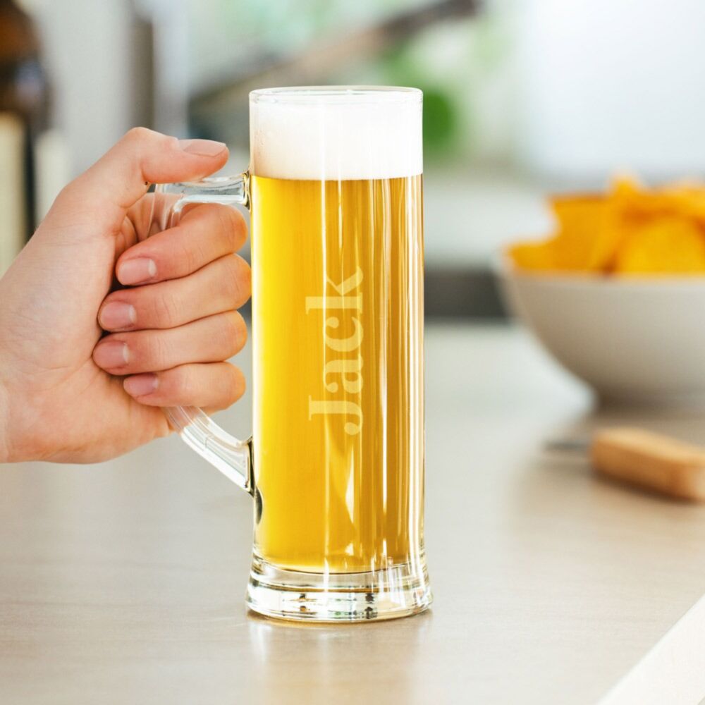 Personalised Beer Glass With Name