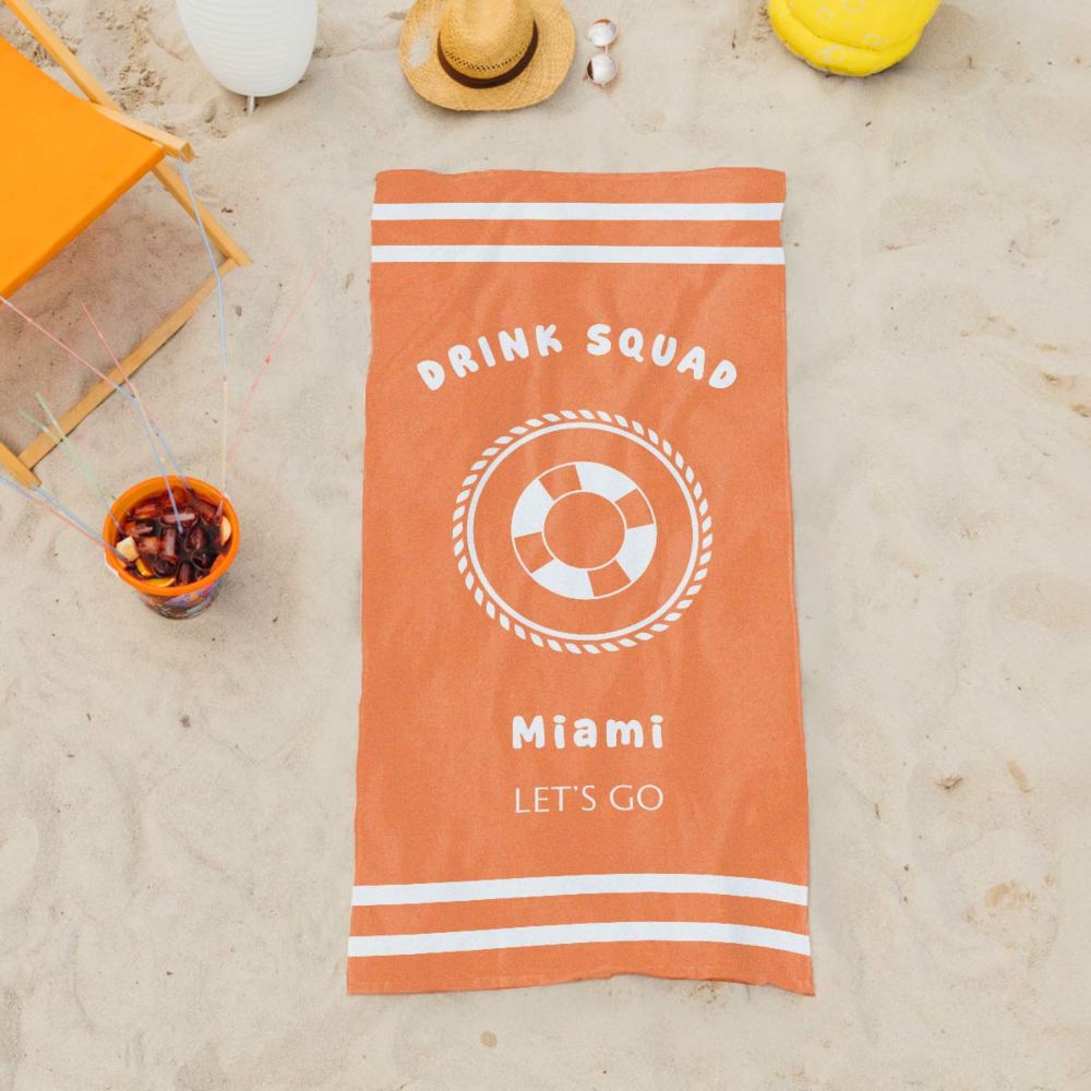 Personalised Maritime Towel with Text
