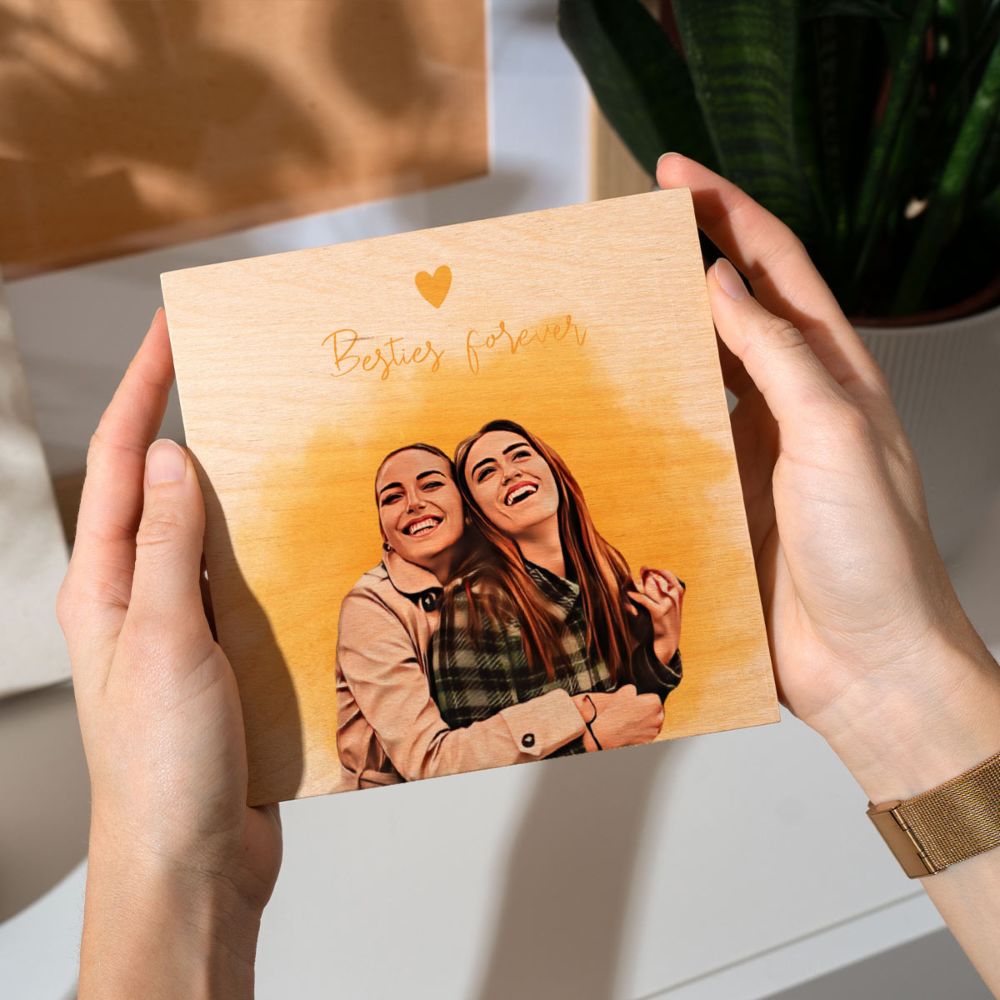 Personalised Cartoon Wooden Block