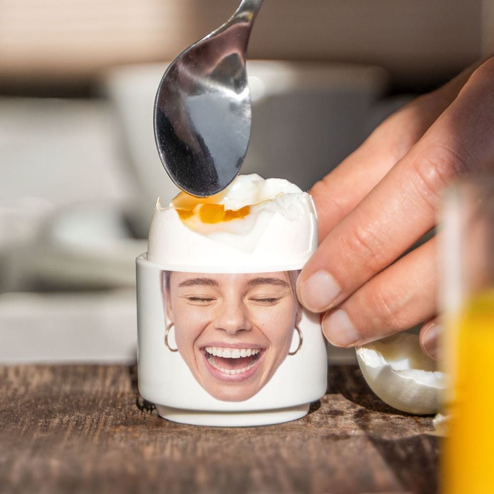 Personalised Photo Upload Egg Cups - Set of 2