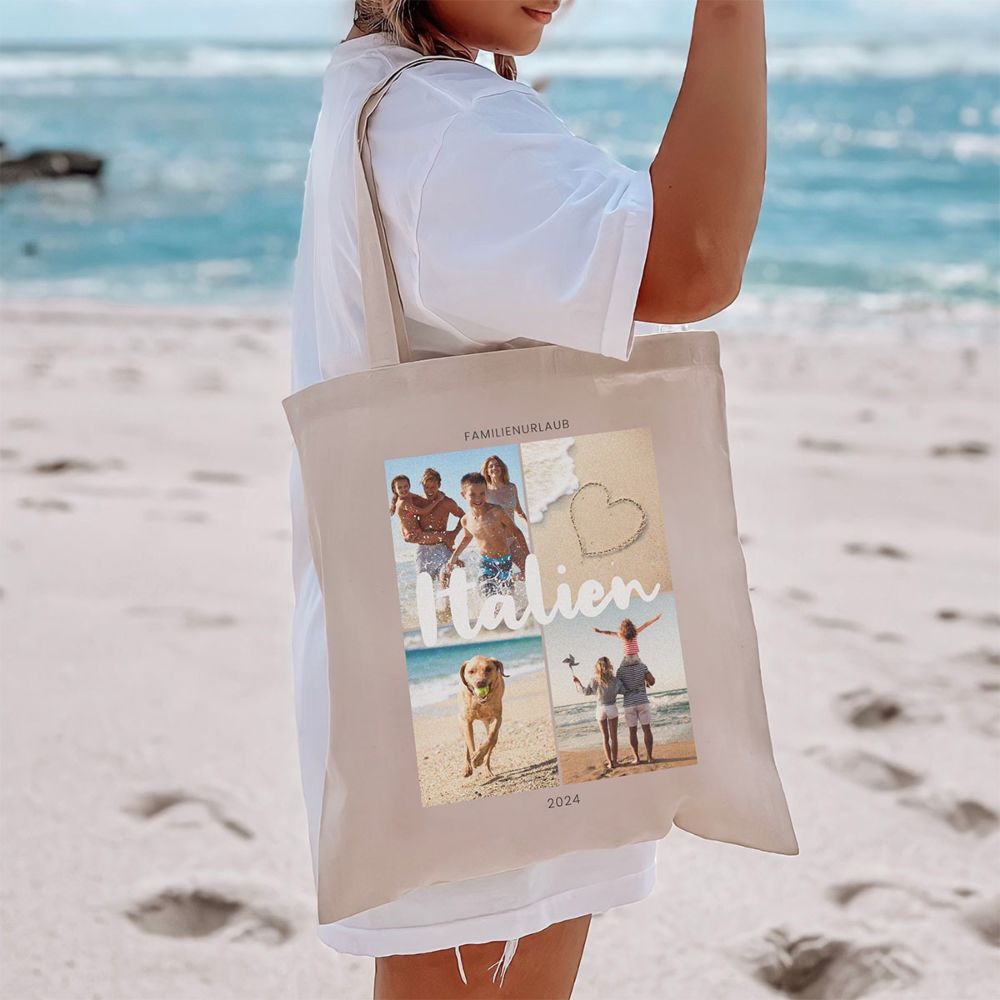 Personalised 4-Photo Tote Bag