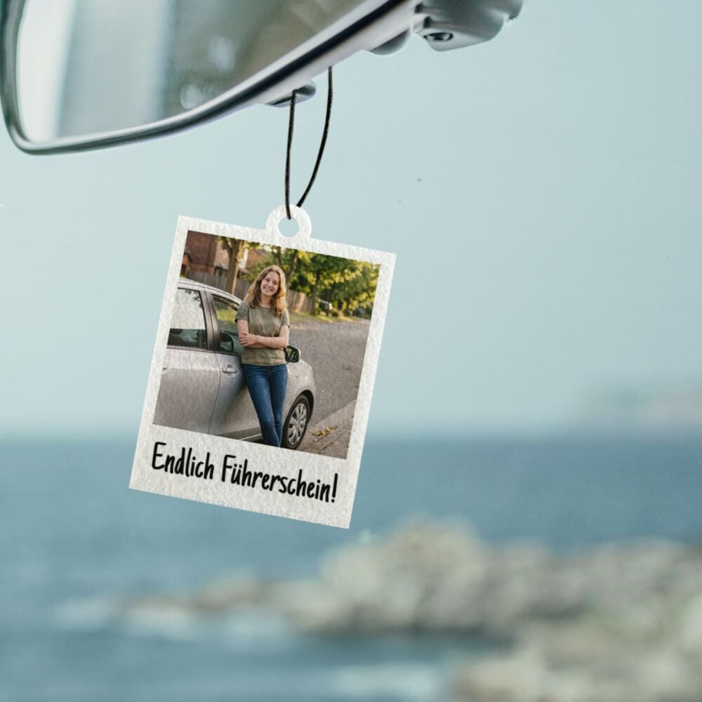 Personalised Car Air Freshener with Photo