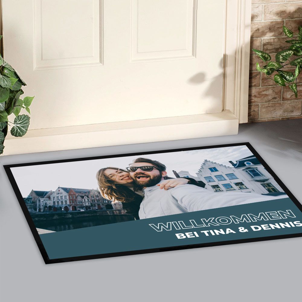 Custom Doormat With Photo and Text