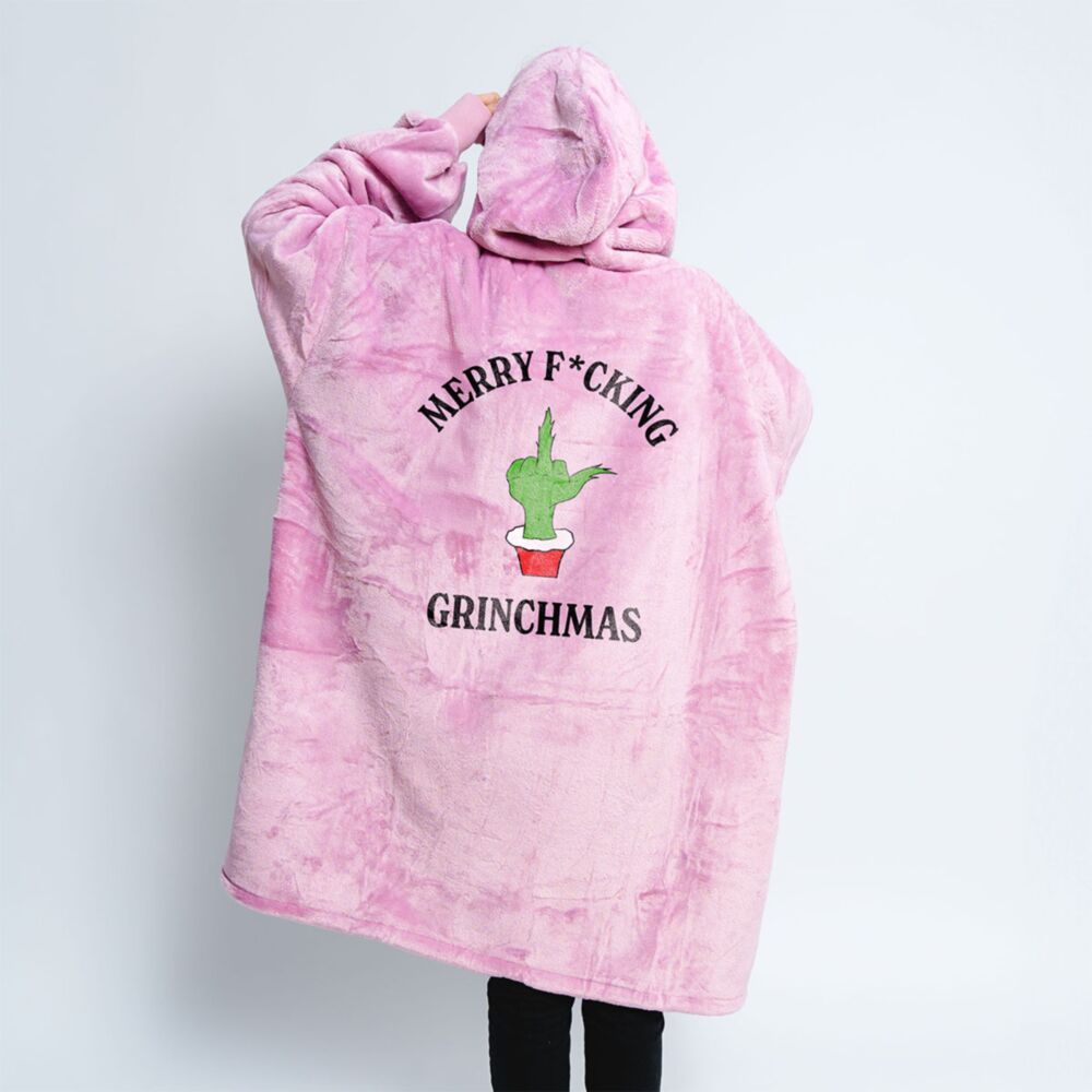 Personalised Grinch Hoodie Blanket